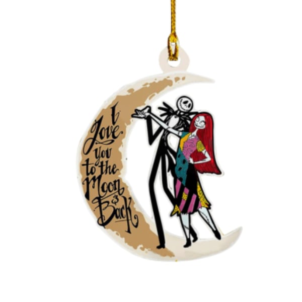 The Nightmare Before Christmas Jack & Sally Hängande Julgranspynt D