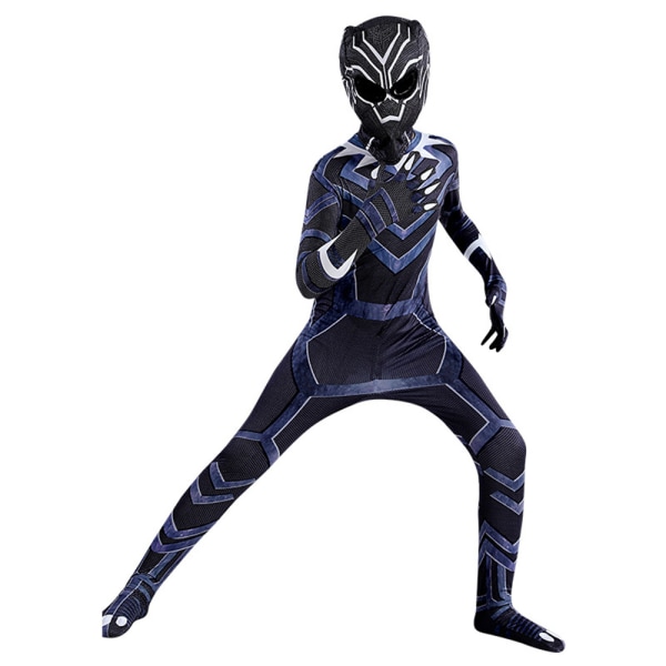 Black Panther 2 Kids Pojkar Halloween Cosplay Party Jumpsuit 130cm