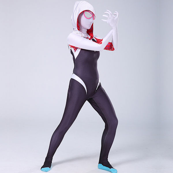 Kvinnors Ghost Spider Kostym Gwen Stacy Spider-man Halloween Cosplay Maskeraddräkt 170cm