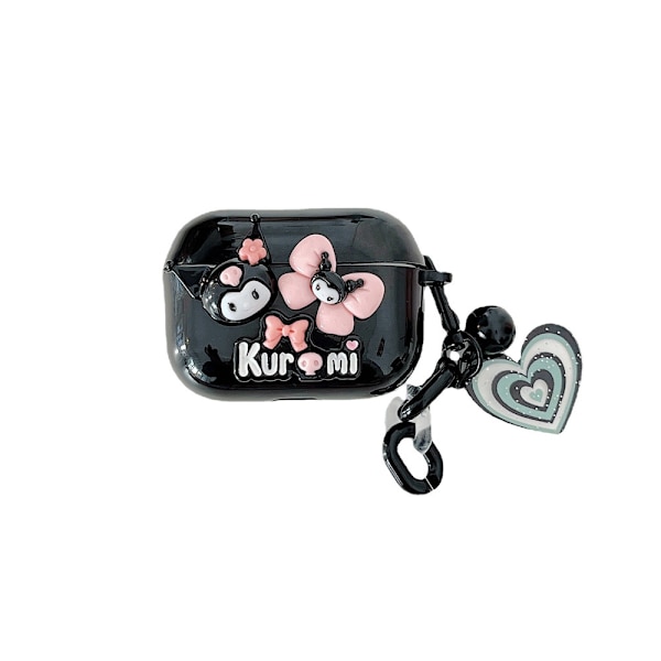 Kuromi Cartoon Airpods-fodral för AirPods 1/2 3 Pro, Stötskyddande 3rd generation