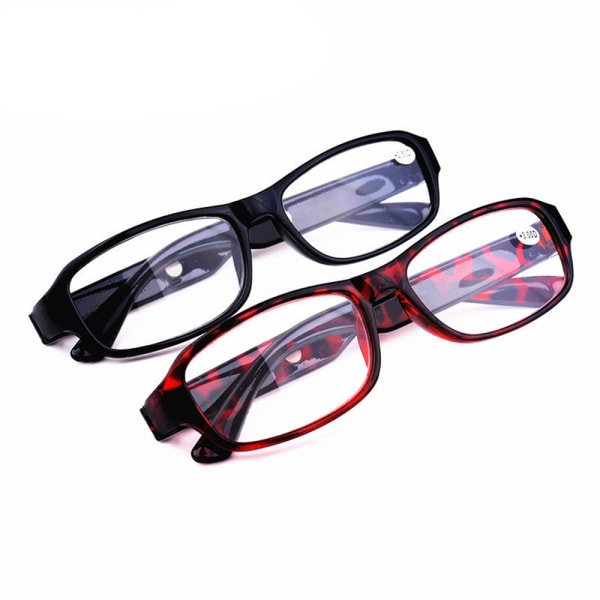 Dam Vikbara magnetiska läsglasögon för män för män +4,5 +5,0 +5,5 +6,0 grader Red brown 450