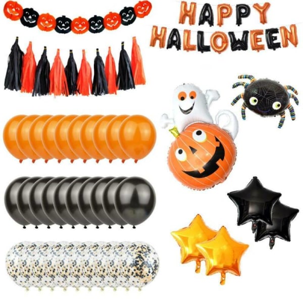 HAPPY HALLOWEEN Ballong i Aluminiumfolie för Fest och Födelsedag Balloon