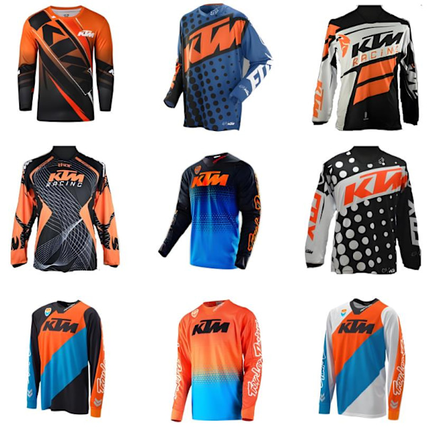KTM Motocross Tröja Herr Långärmad Motocross Skjorta Herr Mountain Dirt Bike Tröja Ridning Racing Kläder Toppar #1 XL