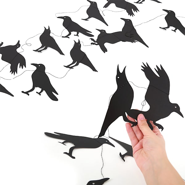 Halloween Lentävät Linnut Seppeleet Bannerit Lippu Juhlakoriste