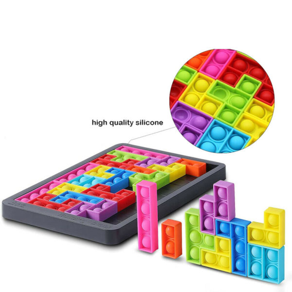 27Pack Kid Fidget Toy Set Bubble Tetris pusselleksaker