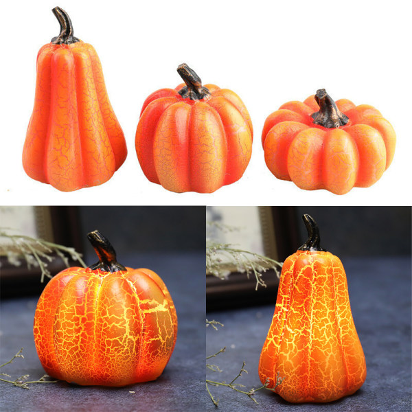 Halloween LED Pumpa Lyktor Cosplay Kostym Fest Dekoration C