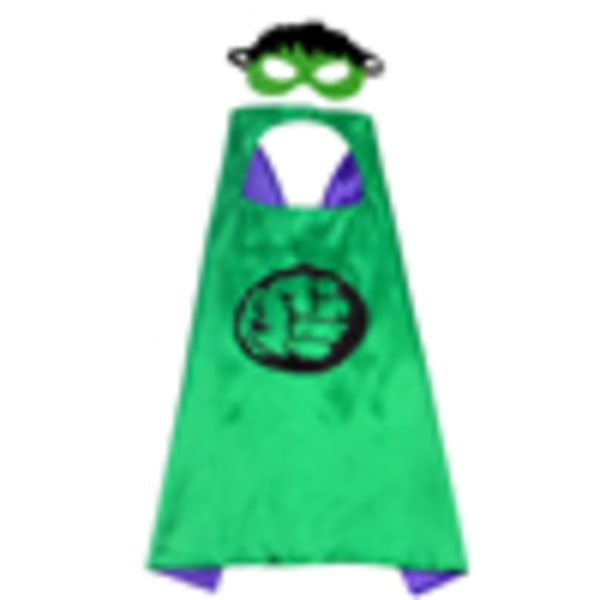 Superhjälte Kappor Set Lång Kappa Mask för Barn Halloween Leksakspresenter C