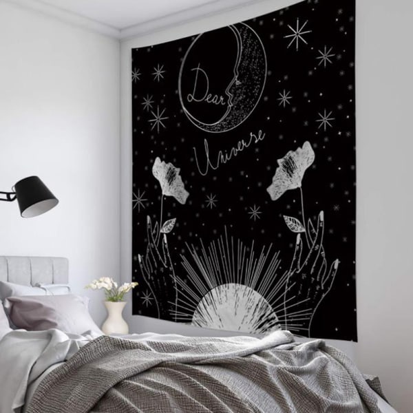 Magisk Måne Sol Tarot Väggbonad Sängöverkast Rum Vägg Dekoration I 95*73CM