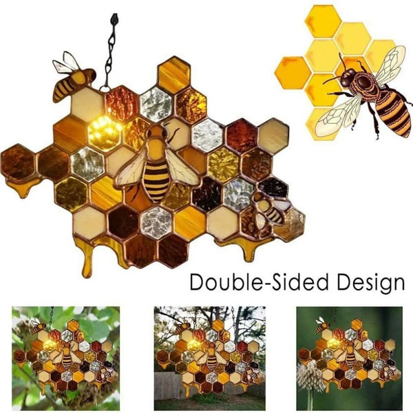 Hängande dekorationer Bee Pendant Art Dekoration Hive Ornaments 1