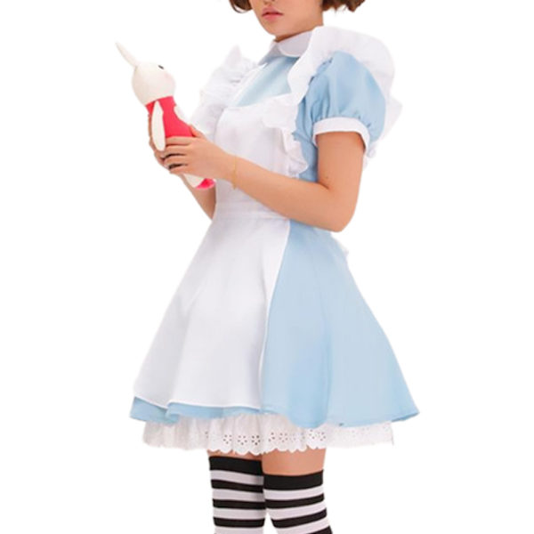 Liisa Ihmemaassa Naisten Halloween-asu, piika, satumekko L