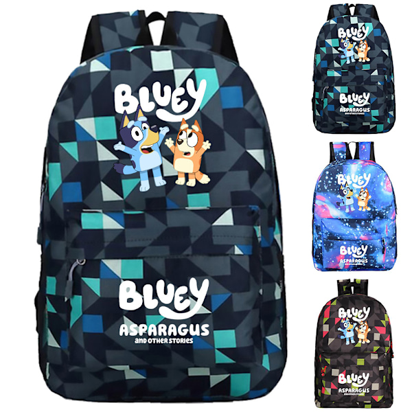 Kids Bluey Ryggsäck Skola Gym Väska Pojkar Flickor Student Skolväska Resa Ryggsäck C