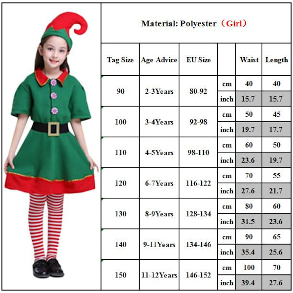Jultomte Kläder för Föräldrar och Barn - Festdräkt Women