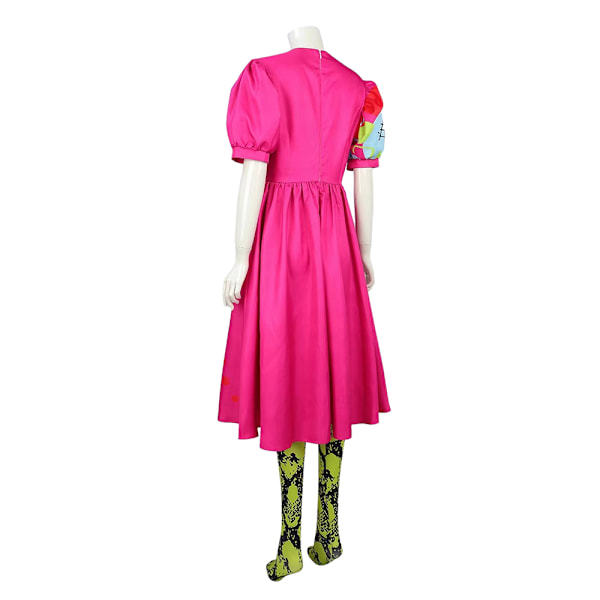 Movie Weird Barbie Cosplay Kostymklänning & Strumpor Outfit Kvinnor Fest Fancy Dres 3XL