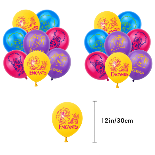 30st Encanto Grattis på födelsedagen Party Dekoration Tillbehör Ballong
