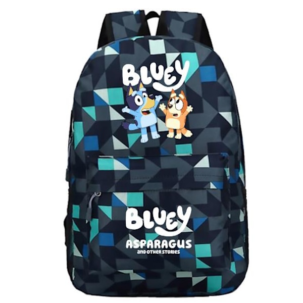 Kids Bluey Ryggsäck Skola Gym Väska Pojkar Flickor Student Skolväska Resa Ryggsäck B