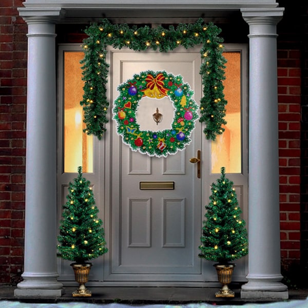 5D DIY Diamantmålning Julgransgirlang Kit Konst & Hantverk C
