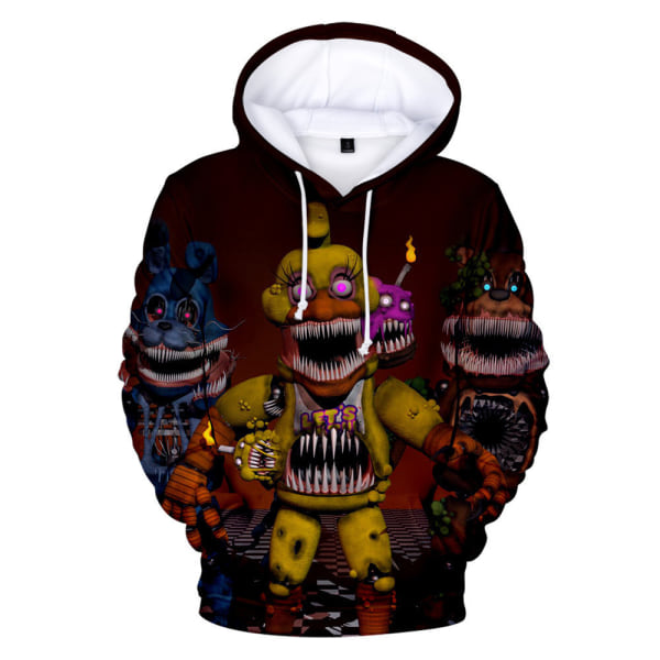 Barn Five Nights At Freddy's Hoodie Sweatshirt Tröja Överdel Jacka D 130cm