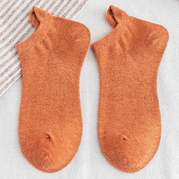 3/5/10 par Funny Broderade Båtsockor På Häl 10 Färger coffee 3PCS