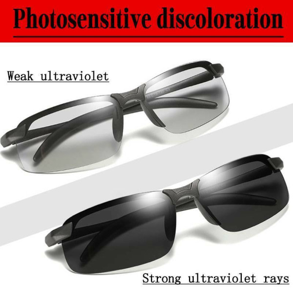 3st Herr Driving Golf Glasögon UV400 Lins PolarizedSolglasögon Grey Frame Black Lenses