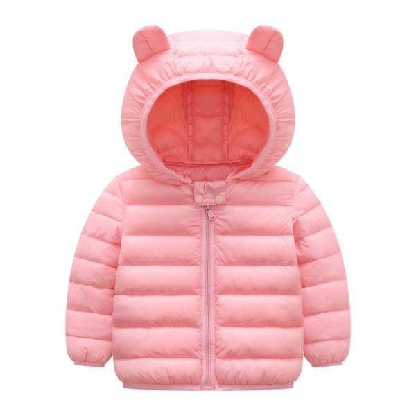 Köp Baby Kids Pojkar Flicka Hooded Jacka Coats Zip Snowsuit Ytterkläder  pink 90cm | Fyndiq