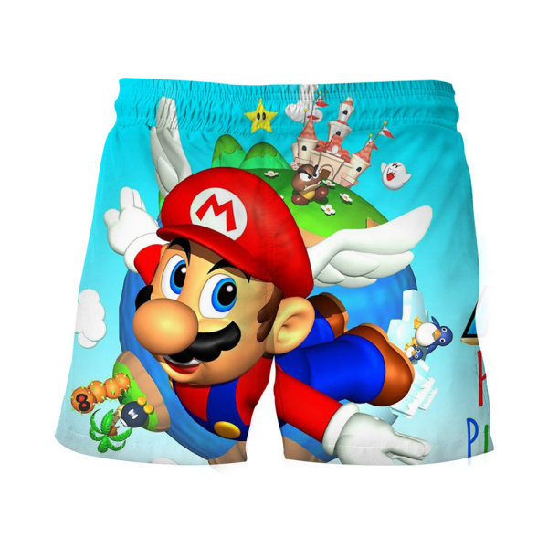 Mario Boy Shorts 3D Colorful Print Kläder Loungewear Kid A 130cm
