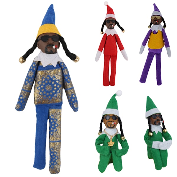 Mjuk Jultomtedocka - Tomte för Juldekoration och Leksakspresenter Red