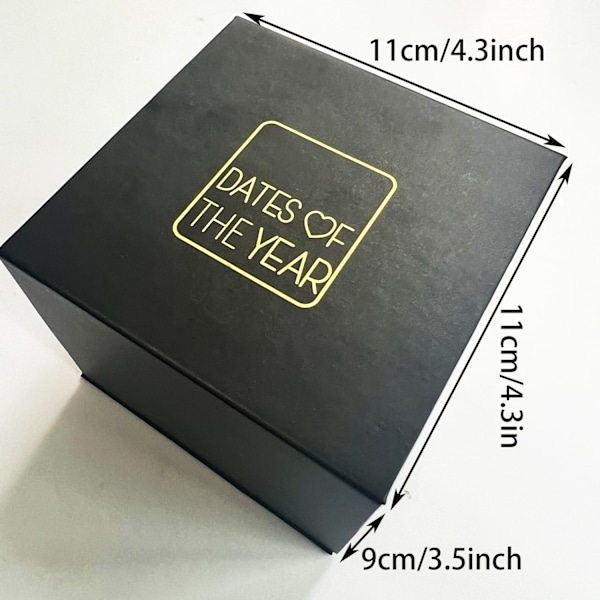 Ett År av Dejter - 52 Veckor av Dejt-idéer Box för Par