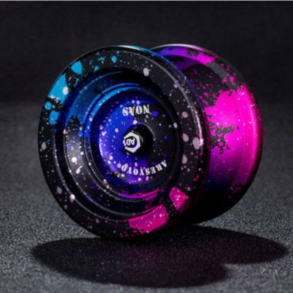 Yo-Yo Spelversion Ball Aluminium Legering Pedagogisk barnleksak Black Pink Blue