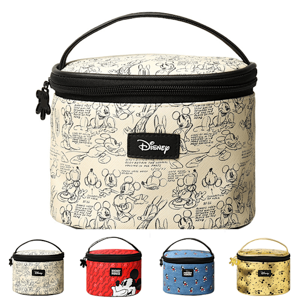 Mickey Mouse Hink Makeup Väska Kosmetisk Handväska Bärbar Förvaringsväska Resväska Påse A