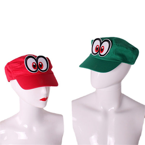 Super Mario Odyssey Hatt, Karnevalhatt, Justerbar Basebollkeps, Barnkalaspresent Green