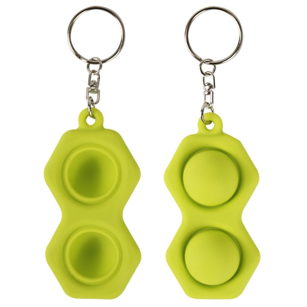 Barn Vuxna Simple Dimple Sensory Fidget Toys Silikonpresentspel Green