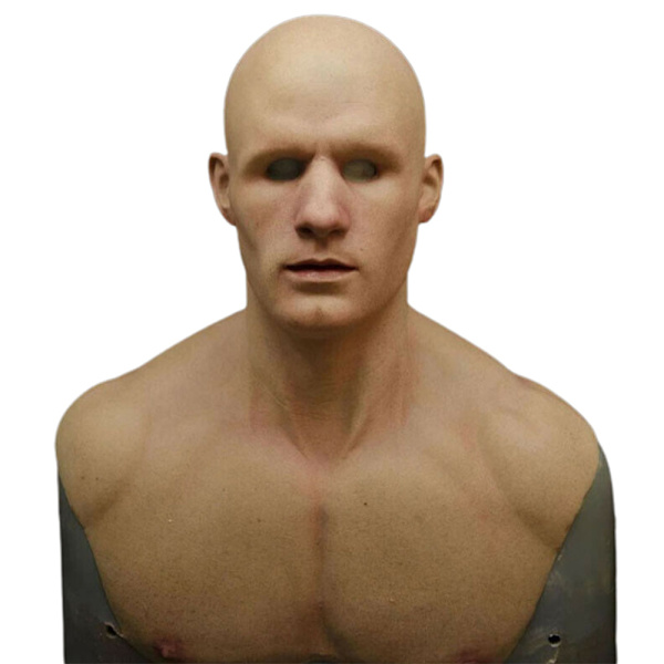 Halloween Mask Realistisk Huvudbonad Mask, Realistisk Latex, Rolig Läskig Mask, Latex Full Head Mask Bald style