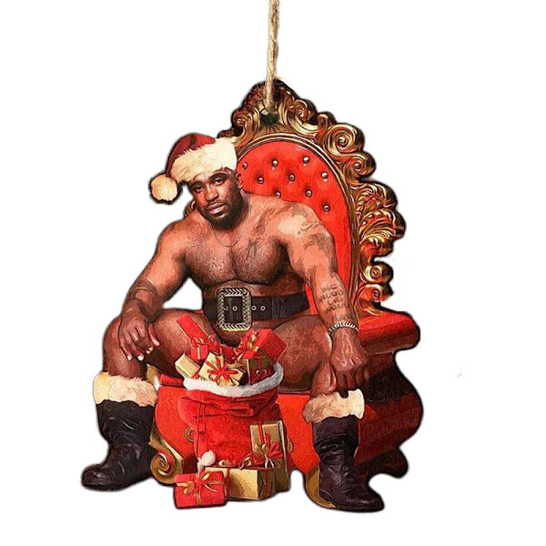Barry Santa Present Akryl Meme En festlig Mr. Wood Jul A