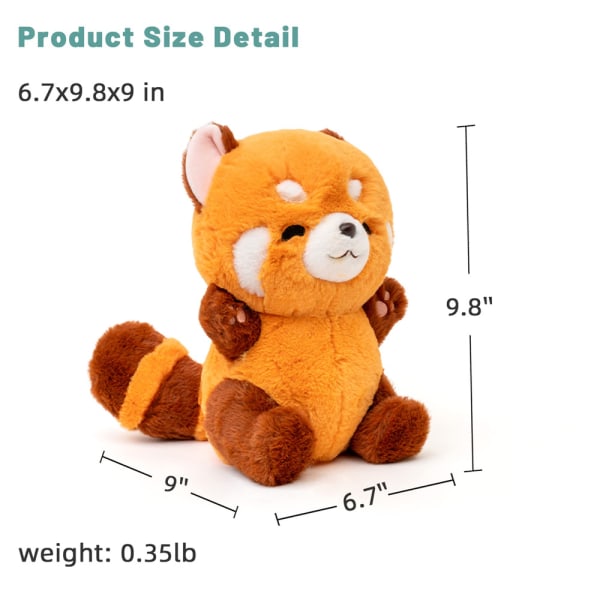 Röd Panda Gosedjur plysch söt leksak barns födelsedagspresent 23cm