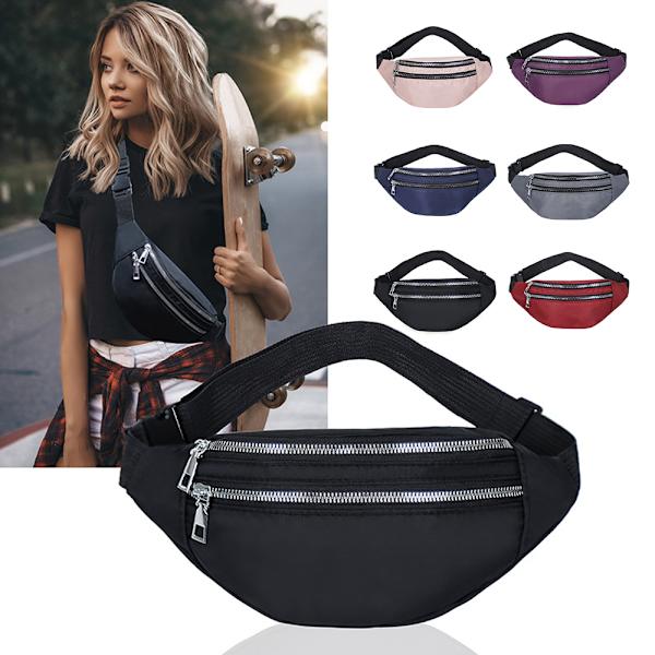 Midjeväsk, Fanny Pack, Pengabälte för Kvinnor och Män red