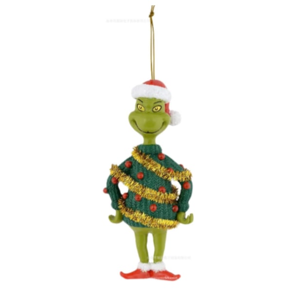 Grinch Julgranshängande Ornament Smycken Heminredning E