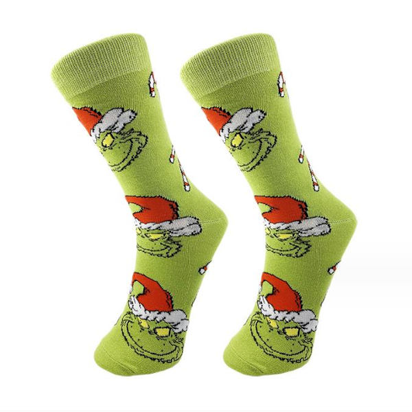1 Par Julstrumpor Fuzzy Socks Present Julklapp B
