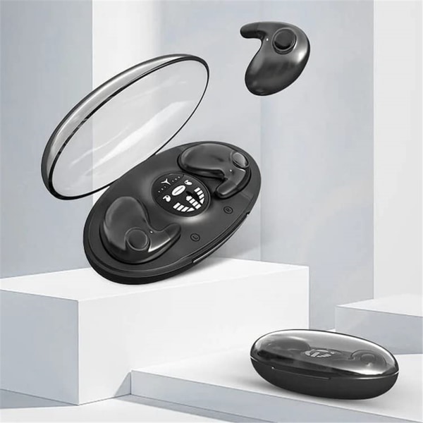 Invisible Sleep Wireless Earphone IPX5 Vattentät, 5.3 hörlurar Touch Control black