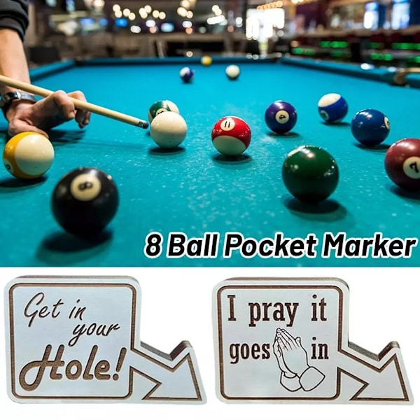8 Ball Lommemarkør Justeringskule Markører Skuddskilt Pool Beste Temadekor A