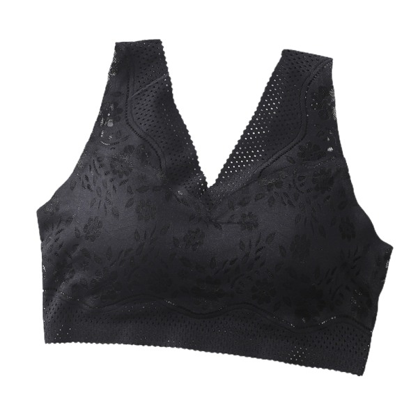 Damunderkläder BH Push Up Soft Cup utan tråd BH black L