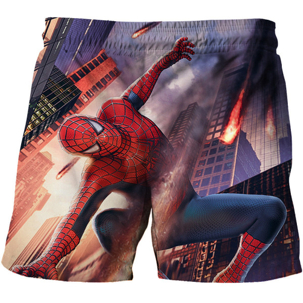 Barn Pojkar Marvel Spiderman simshorts Strandbadkläder Surfpresent B 120cm