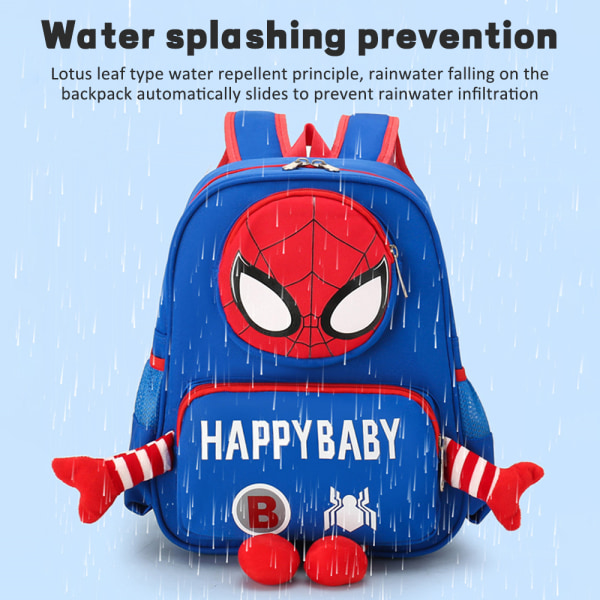 Marvel Spiderman Ryggsäck Resa Skola Laptop Ryggsäck För Barn red