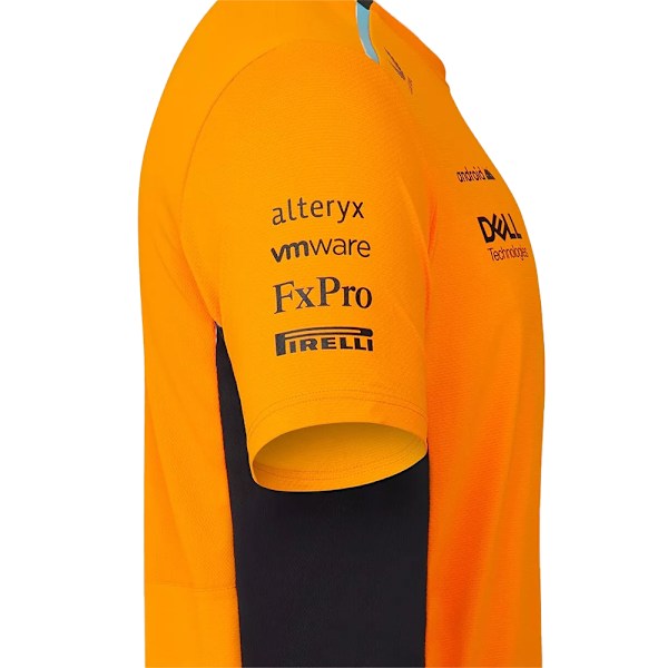 McLaren F1 2025 Officiellt Team Lando Norris Orange T-Shirt Phantom Sporttopp för Män M