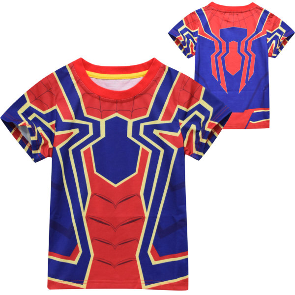 Marvel Spiderman Boy kortärmad T-shirt Topp sommar Casual 110cm