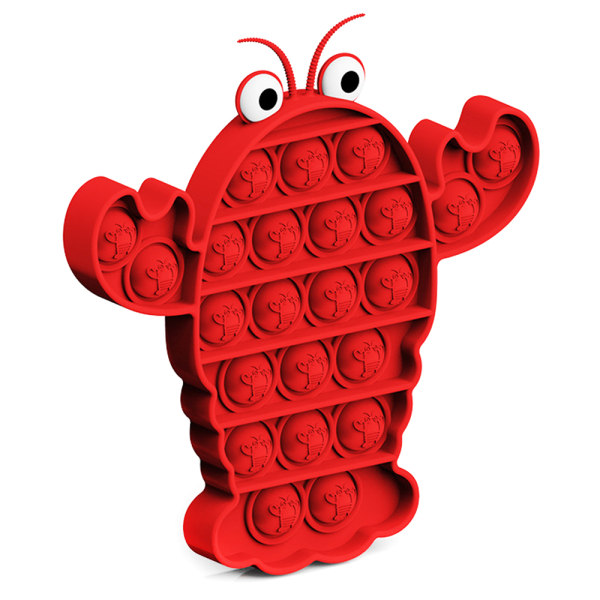 Pop It Push Bubble Fidget Toys Sensory Family Kid Toy Game Present Crab