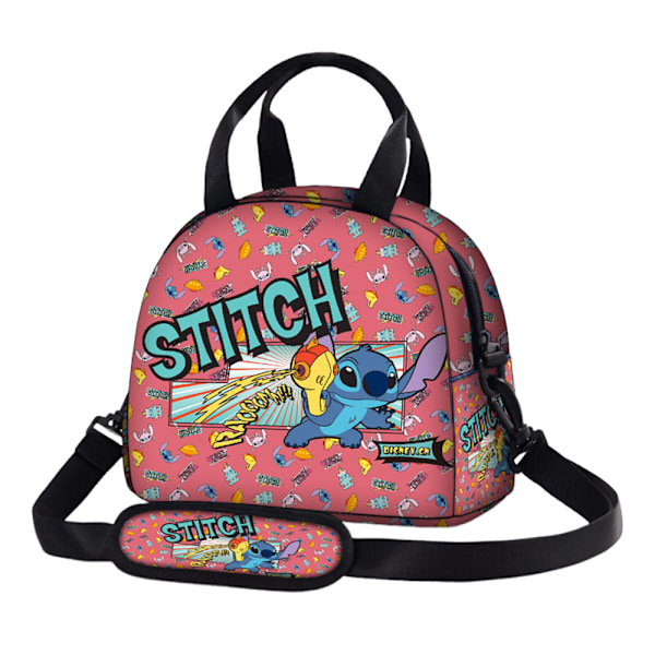 Barn Flickor Pojkar Lilo & Stitch Disney Tryck Lunchväska Kontorsmaterial Förvaringsväska #2
