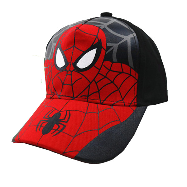 Barnpojkar Spiderman Baseball Cap Hip Hop Mesh Snapback Sport Black