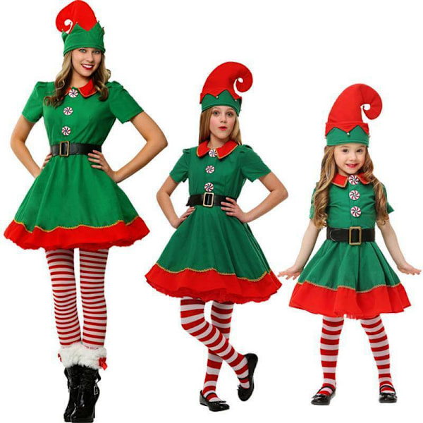 Jultomte Kläder för Föräldrar och Barn - Festdräkt Women