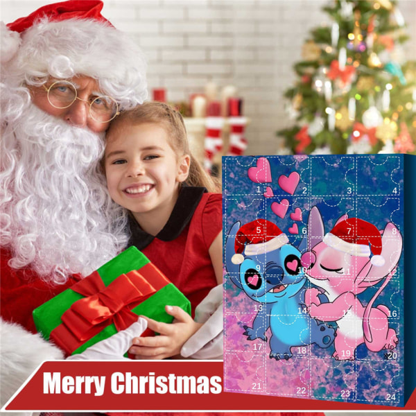 Stitch Figurer jul adventskalender för barn 24 dagar
