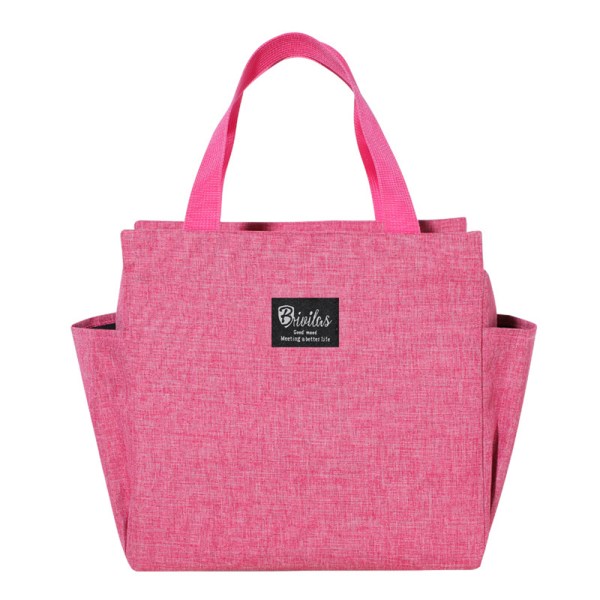 Lunchväska för vuxna barn, tjock, bärbar Pink